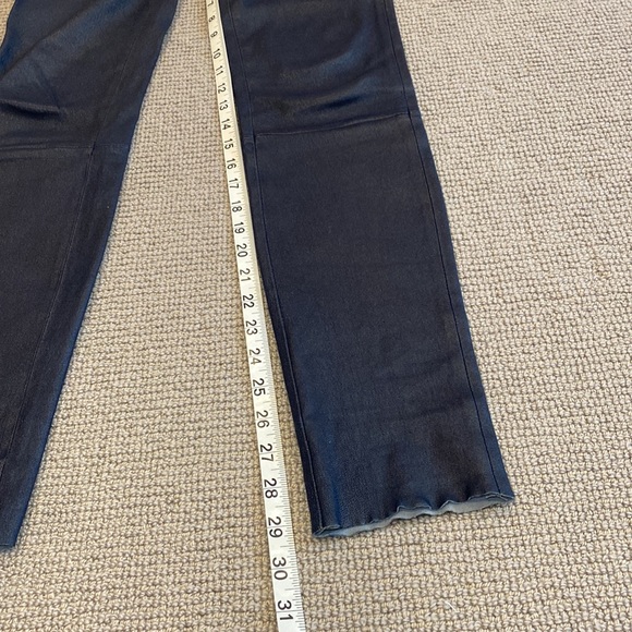 Helmet Lang navy blue leather leggings - Picture 6 of 12
